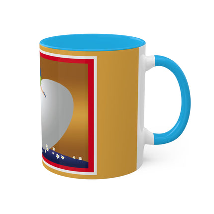Crack-Up Comedy: The Great Egg Duel Colorful Mugs, 11oz