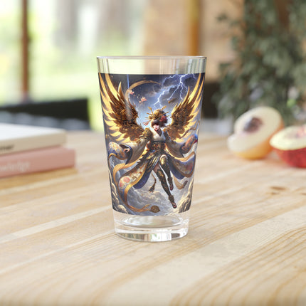 Valkyrie Descending Through Storm Glass, 16oz