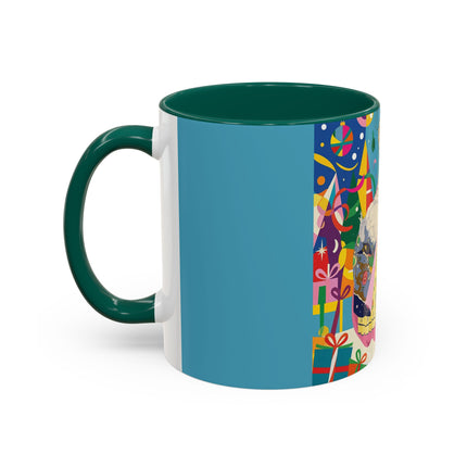 🎀✨ The Christmas Court Of Joy Colorful Mug – Art Deco Holiday Fantasy