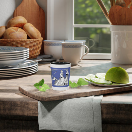 Coastal Elegance Ceramic Shot Glass
