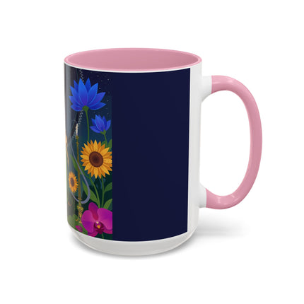 The Lady Of The Starlit Candles Colorful Mugs – Art Deco Theatrical Romance