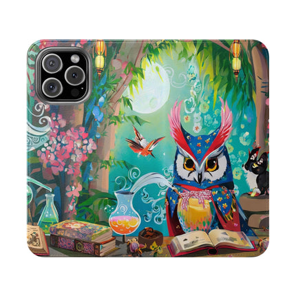 🦉✨ Owl's Magical Workshop Flip Case – Enchanted Wisdom & Arcane Wonder