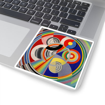 Rythme No. 1 by Robert Delaunay Kiss-Cut Stickers (4 Sizes)