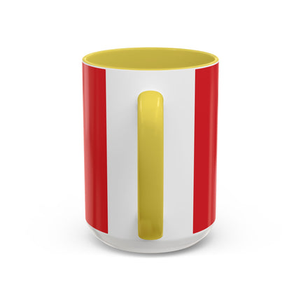 ❤️ The Lady Of The Crimson Scarf Colorful Mug – Art Deco Christmas Elegance