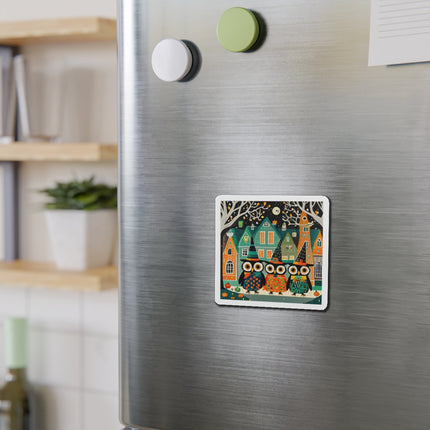 Night of the Trick-or-Treating Owlets Die-Cut Magnets (5 Sizes)