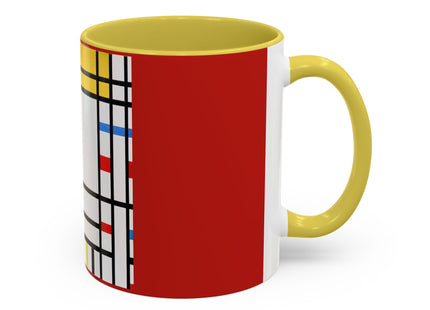 Place de la Concorde by Piet Mondrian Colorful Mugs (11oz, 15oz)