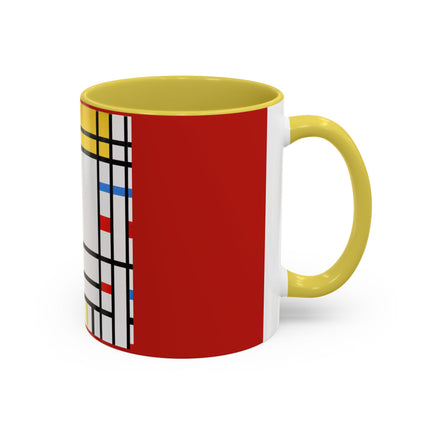 Place de la Concorde by Piet Mondrian Colorful Mugs (11oz, 15oz)