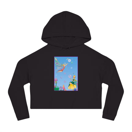 Blossoming Fairy Magic Cropped Hooded Sweatshirt