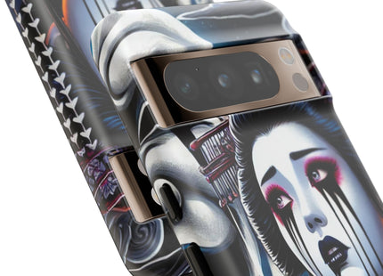 Geisha’s Black Ink Tears Phone Cases