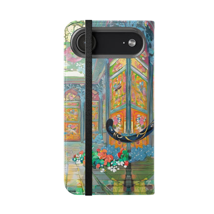 🐾💎 Cyber Panther's Hunt Flip Case – Digital Instinct & Neon Pursuit