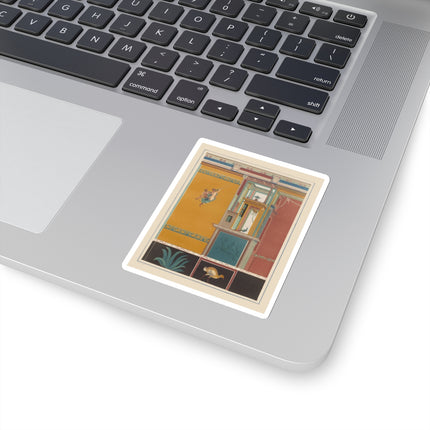 The most beautiful walls in Pompeii Pl.20 by Victor Steeger Kiss-Cut Stickers (4 Sizes)