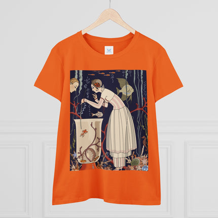 L'Etourdissant Petit Poisson (The Dazzling Little Fish) by George Barbier Women's Midweight Cotton Tee