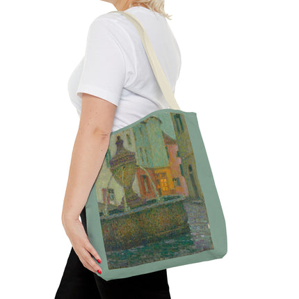 La Fontaine, Saint-Paul De Vence by Henri Le Sidaner Tote Bag (AOP)