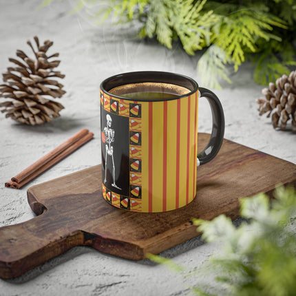 Candy Corn Skeleton Colorful Mugs (11oz, 15oz)