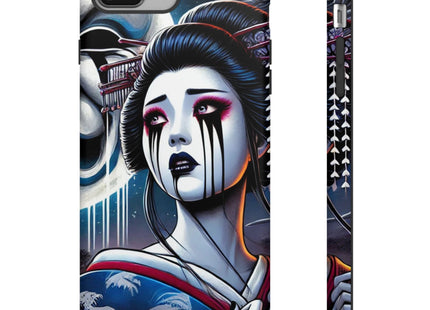 Geisha’s Black Ink Tears Phone Cases
