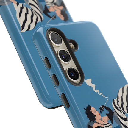 Art Deco Smoker Phone Case – Glamorous Lounging & Timeless Allure
