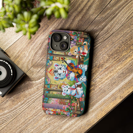 Melodies of the Snow Lion Cub Phone Cases