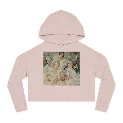 Les Femmes Fatales by Gerda Wegener Women’s Cropped Hooded Sweatshirt