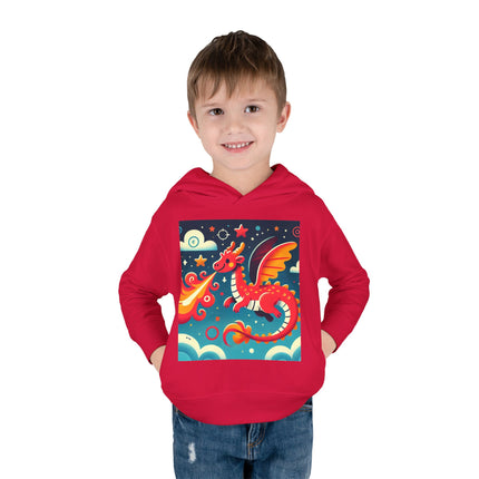 Starry Sky Dragon Toddler Pullover Fleece Hoodie