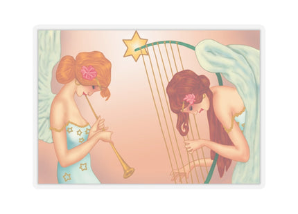 Heavenly Angel Duet Kiss-Cut Stickers (4 Sizes)