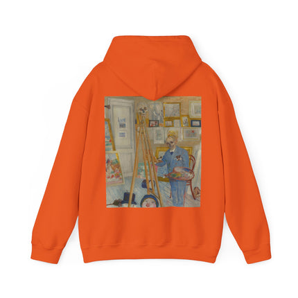 The Skeleton Painter by James Ensor Heavy Blend™ Hooded Sweatshirt