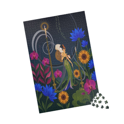 🌙🕯️ The Lady Of The Midnight Garden Puzzle – Art Deco Nocturne