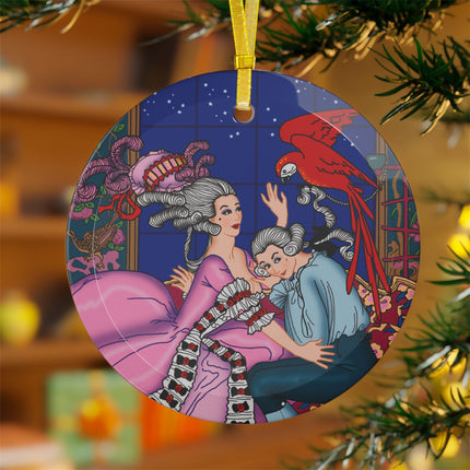 The Jealous Parrot Glass Ornament