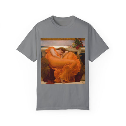 Flaming June by Frederic Leighton Unisex Garment-Dyed T-shirt