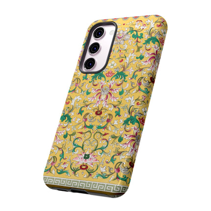 Yellow Botanical Pattern by Owen Jones Phone Cases