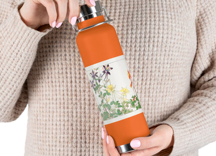Aquilegia Flower by Tanigami Kônan Copper Vacuum Insulated Bottle, 22oz