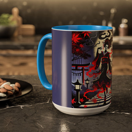 Halloween Sorceress Colorful Mugs (11oz, 15oz)