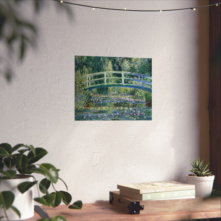 Water Lilies and Japanese Bridge by Claude Monet Matte Horizontal Posters