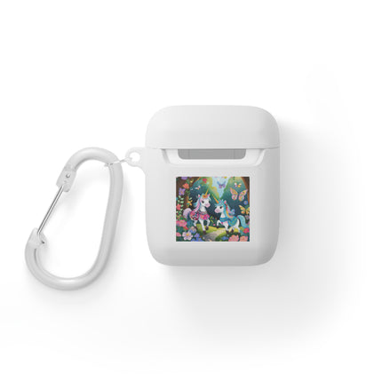 Baby Unicorns and Fluttering Butterflies AirPods Case Cover