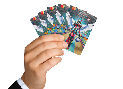 Samurai Robot Angels Playing Cards