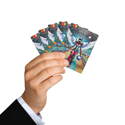 Samurai Robot Angels Playing Cards
