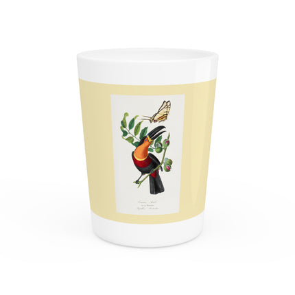Channel Billed Toucan by Paul Gervais Ceramic Shot Glass