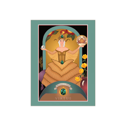 June & Pearl, Alexandrite Ceramic Tile — Gem Series by Sofia Chiostri