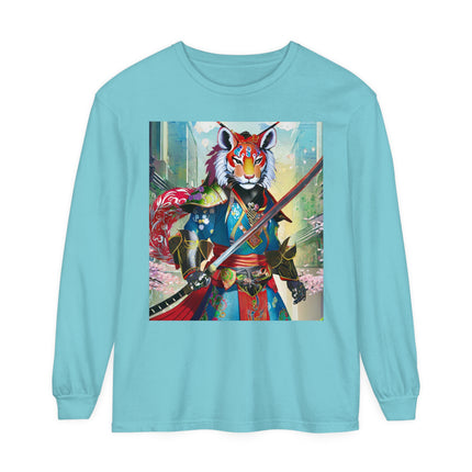 Cyberpunk Samurai Lion Long Sleeve T-Shirt