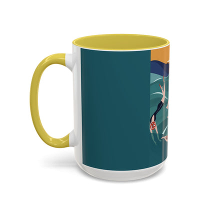 Summer Splash Colorful Mugs – Retro Beach Joy & Carefree Summer Vibes