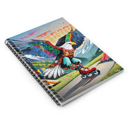 Eagle Skater Spiral Notebook - Ruled Line
