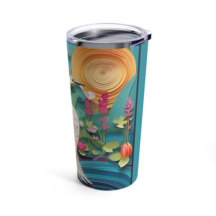 Elegant Egret Oasis Tumbler 20oz