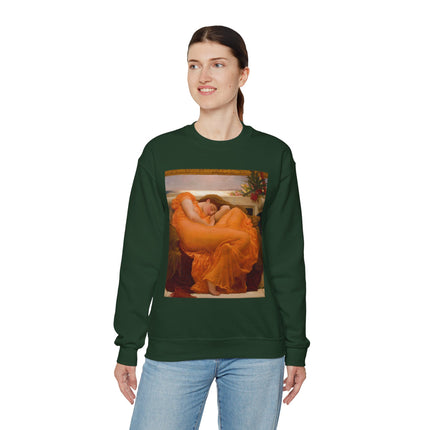Flaming June by Frederic Leighton Heavy Blend™ Crewneck Sweatshirt