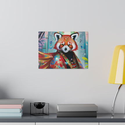 Cybernetic Red Panda Matte Canvas, Stretched, 0.75"