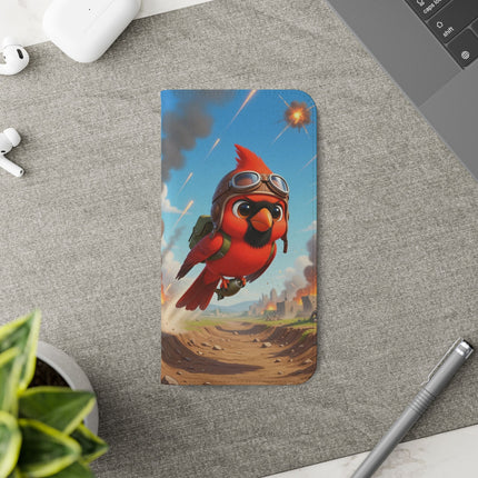 🐦✈️ The Cardinal Dive Bomber Flip Case – Bold Flight & Fearless Adventure