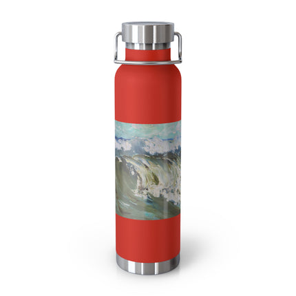 The Wave by Karl Hagemeister Copper Vacuum Insulated Bottle, 22oz
