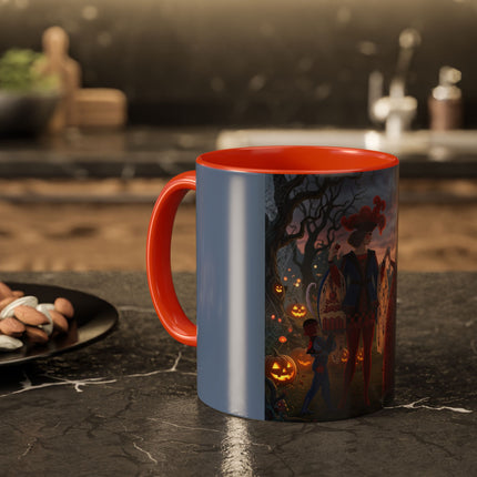 ♥️🎃 The Queen Of Hearts Halloween Masquerade Colorful Mug – Royal Halloween Fantasy