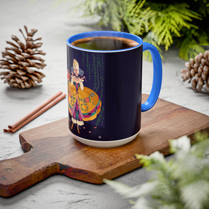 Moonlit Masquerade: The Fairy Queen's Ball Colorful Mug (11oz, 15oz) – Fairy Tale Elegance, Fantasy Charm & Enchanted Style