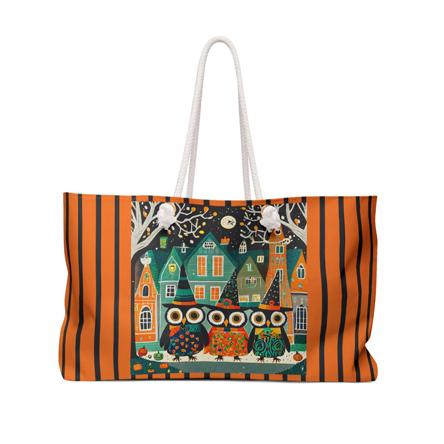 Night of the Trick-or-Treating Owlets Weekender Bag