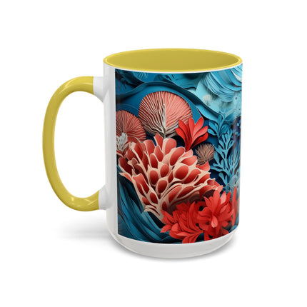Enchanting Underwater Scene Colorful Mugs (11oz, 15oz)