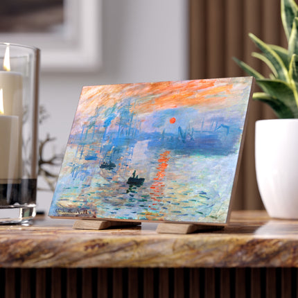 Sunrise by Claude Monet Ceramic Tile